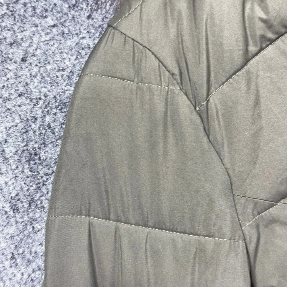 Abercrombie Fitch Jacket Womens Extra Small Ultra Parka Sherpa Lined Olive Green